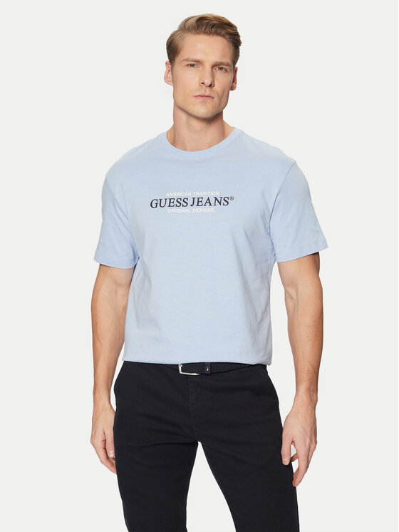 Guess Jeans Marškinėliai · Mėlyna