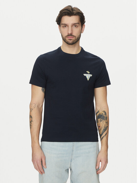 Guess Jeans Marškinėliai · Tamsiai mėlyna