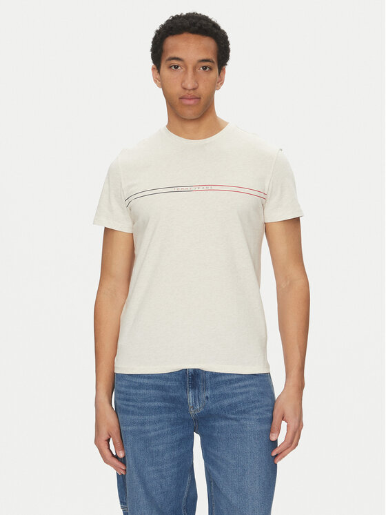 Tommy Jeans Marškinėliai · Smėlio