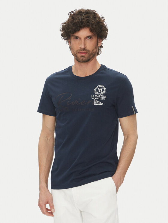 La Martina Marškinėliai · Tamsiai mėlyna