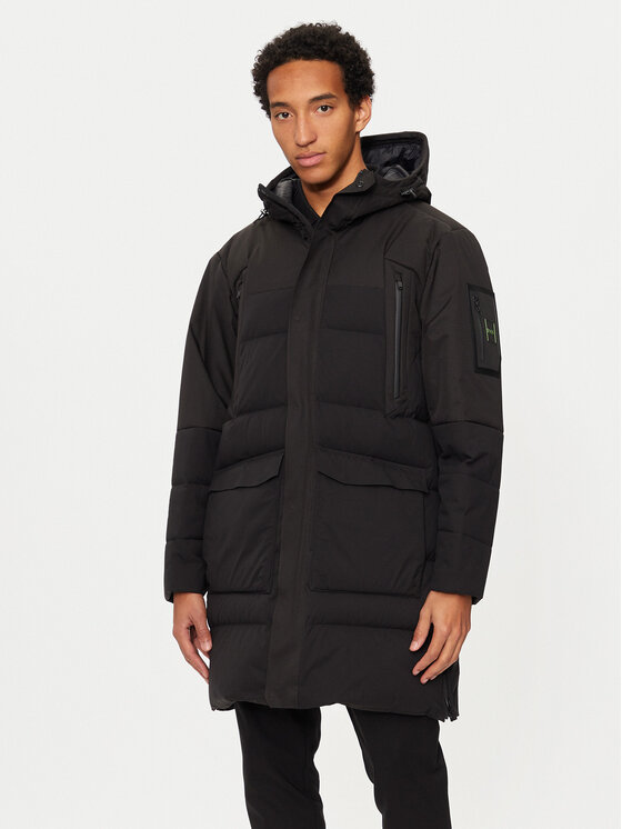 BOSS Pūkinė striukė · Juoda