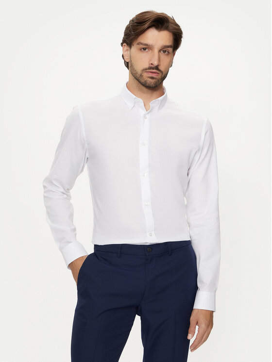 Jack & Jones Marškiniai · Balta · Slim Fit