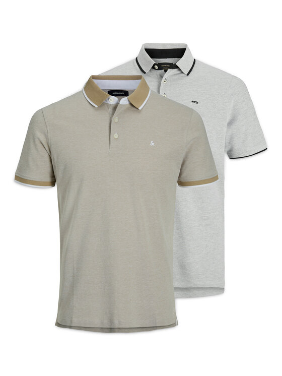 Jack & Jones Polo marškinėlių komplektas · Pilka