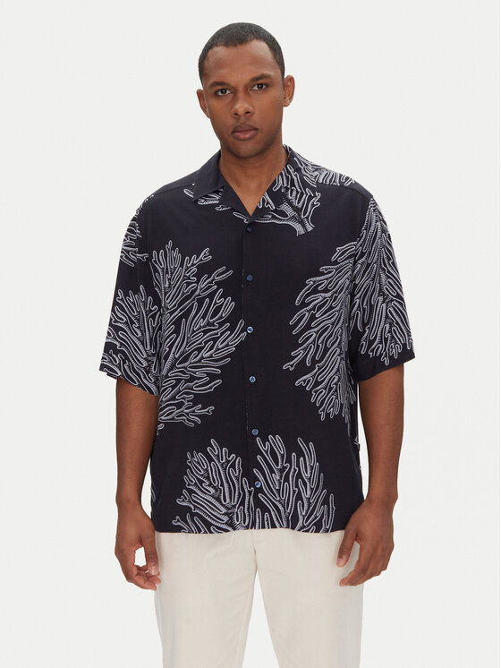 BOSS Marškiniai · Tamsiai mėlyna · Relaxed Fit