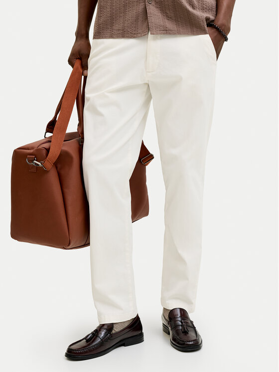 Jack & Jones Chinos kelnes · Écru · Relaxed Fit