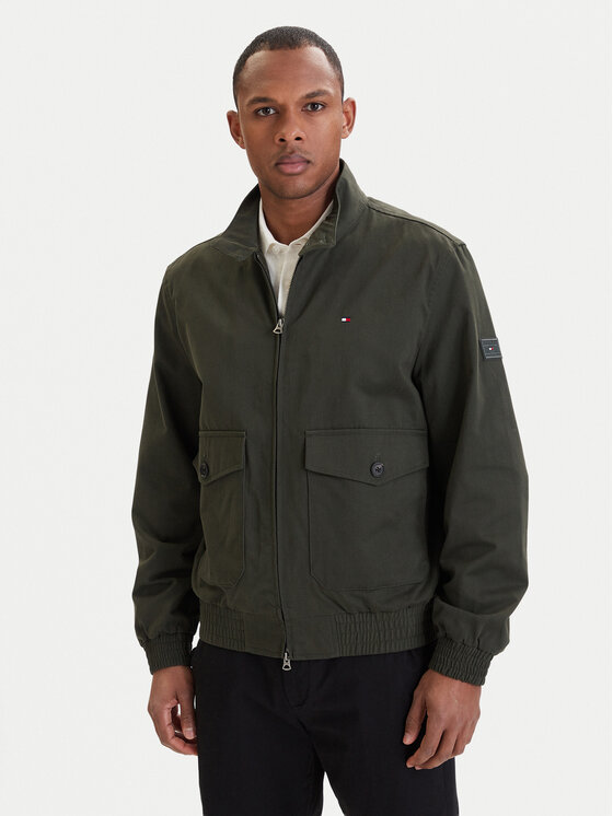 Tommy Hilfiger Demisezoninė striukė · Žalia