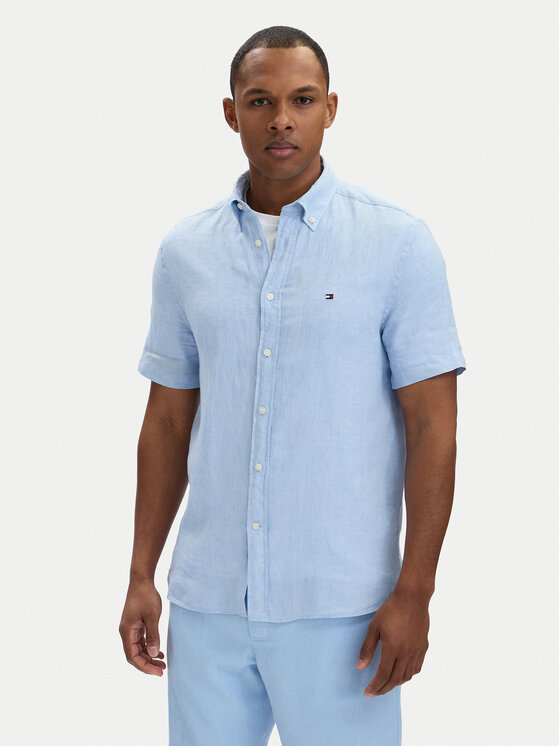 Tommy Hilfiger Marškiniai · Šviesiai mėlyna · Regular Fit