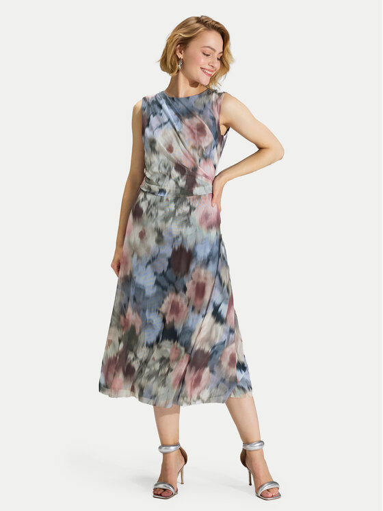 Swing Kokteilinė suknelė · Spalvota · Midi