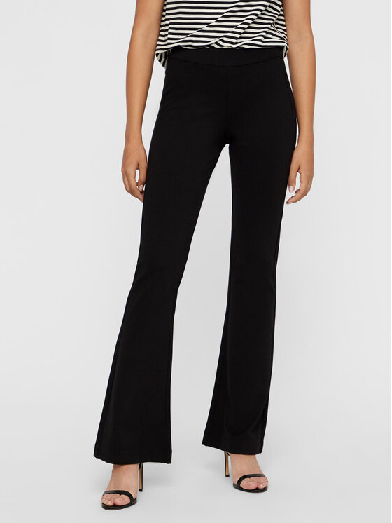 Vero Moda Medžiaginės kelnės · Juoda · Regular Fit