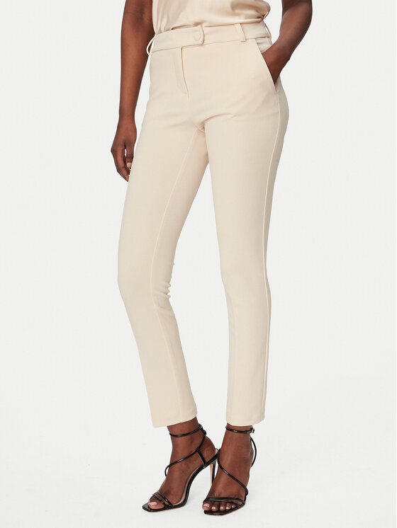 Rinascimento Medžiaginės kelnės · Smėlio · Slim Fit