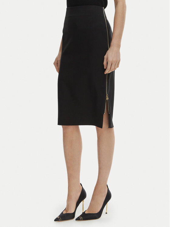 Rinascimento Tiesus sijonas · Juoda · Midi