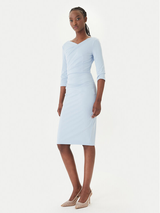 Rinascimento Kokteilinė suknelė · Žydra · Midi