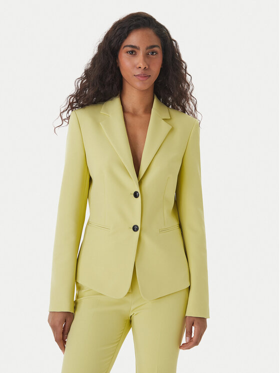 HUGO Švarkas · Geltona · Slim Fit