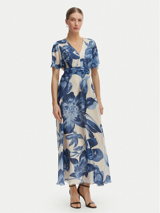 Rinascimento Kokteilinė suknelė · Mėlyna · Midi