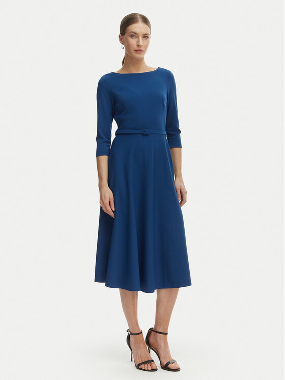 Rinascimento Kokteilinė suknelė · Mėlyna · Midi