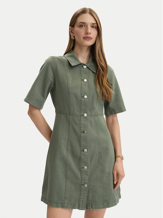 Vero Moda Džinsinė suknelė · Žalia · Mini