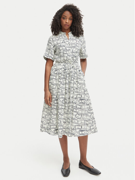 Tommy Hilfiger Marškinių tipo suknelė · Šviesiai smėlinė · Midi