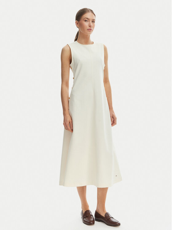 Tommy Hilfiger Kasdieninė suknelė · Smėlio · Midi