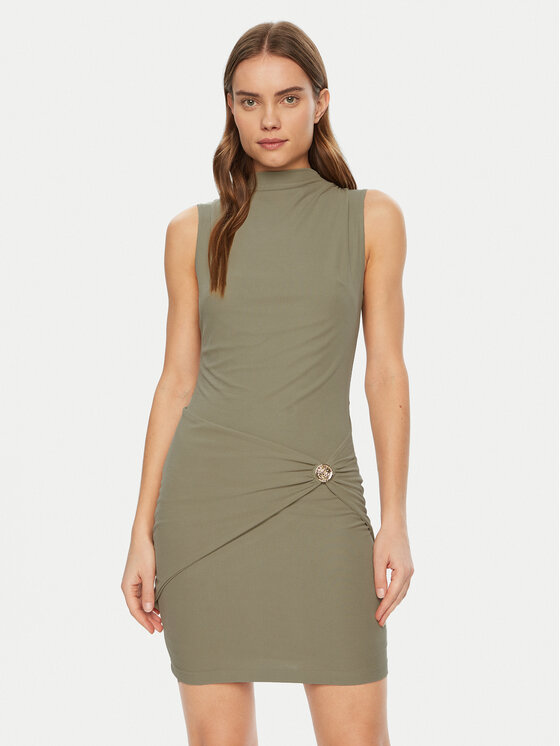 Guess Trikotažinė suknelė · Žalia · Mini