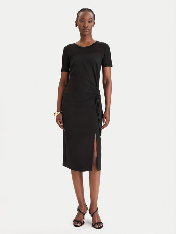 Patrizia Pepe Kokteilinė suknelė · Juoda · Midi