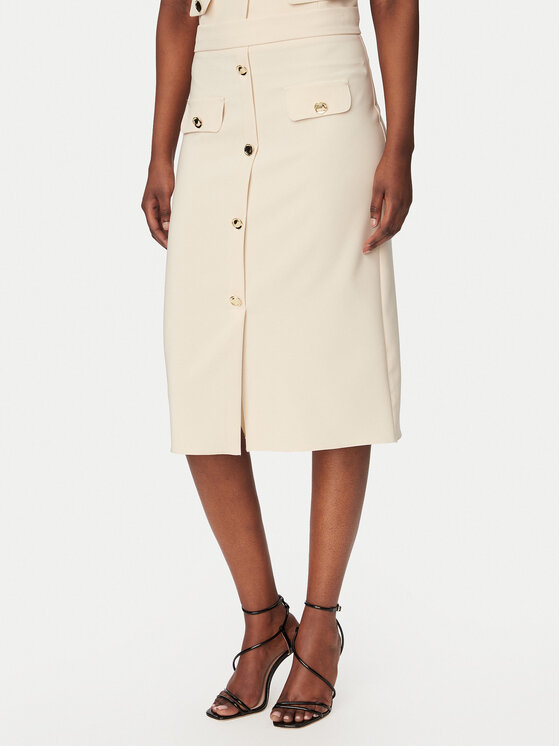 Rinascimento Tiesus sijonas · Smėlio · Midi