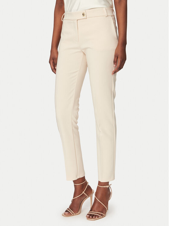 Rinascimento Medžiaginės kelnės · Smėlio · Slim Fit