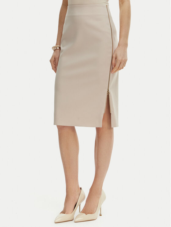 Rinascimento Tiesus sijonas · Smėlio · Midi