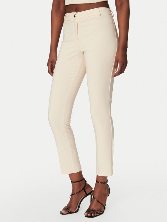 Rinascimento Medžiaginės kelnės · Smėlio · Regular Fit