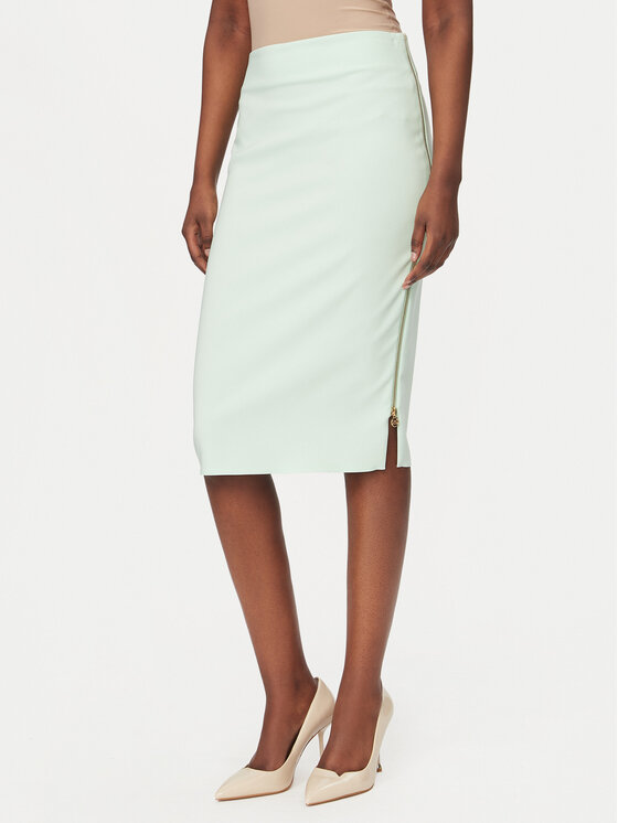 Rinascimento Tiesus sijonas · Žalia · Midi