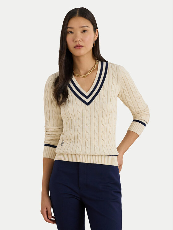 LAUREN RALPH LAUREN Megztinis · Šviesiai smėlinė · Relaxed Fit