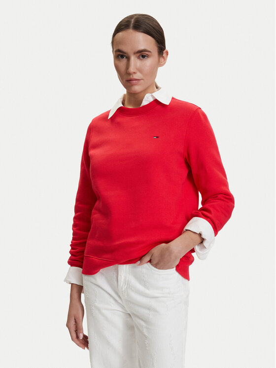 Tommy Jeans Džemperis · Raudona · Regular Fit