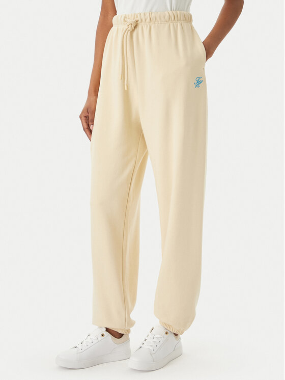 Tommy Hilfiger Sportinės kelnės · Šviesiai smėlinė · Regular Fit