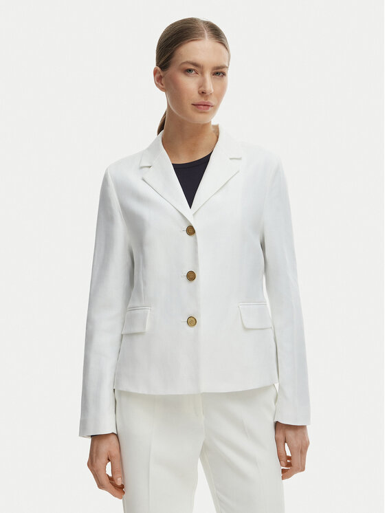 Tommy Hilfiger Švarkas · Balta · Slim Fit