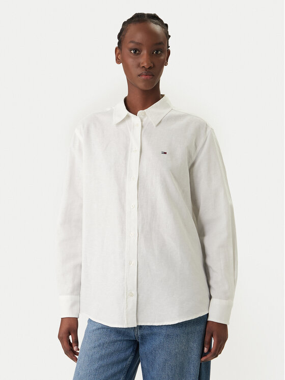 Tommy Jeans Marškiniai · Balta