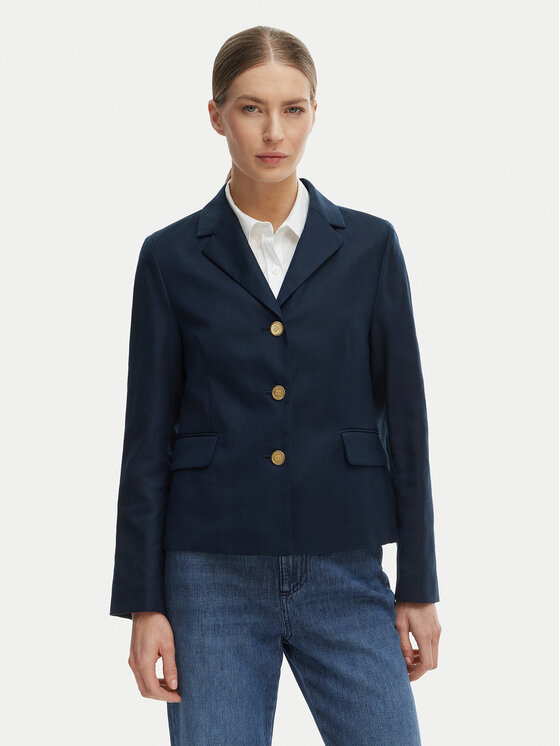 Tommy Hilfiger Švarkas · Tamsiai mėlyna · Slim Fit