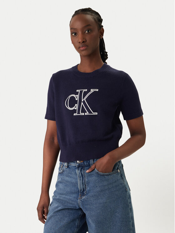 Calvin Klein Jeans Megztinis · Violetinė · Regular Fit