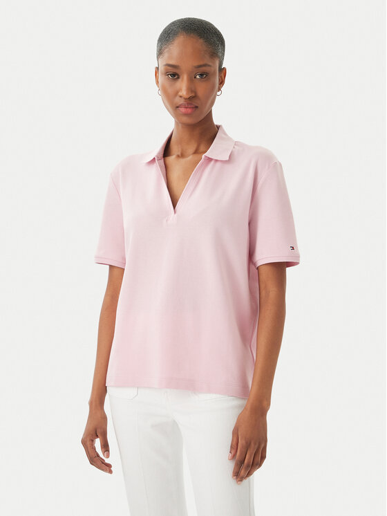 Tommy Hilfiger Polo marškinėliai · Šviesiai rožinė