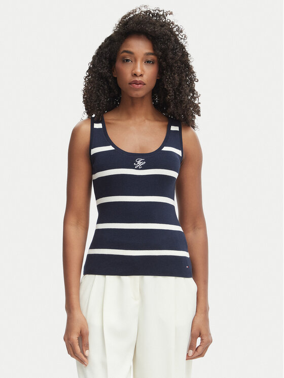 Tommy Hilfiger Marškinėliai · Tamsiai mėlyna