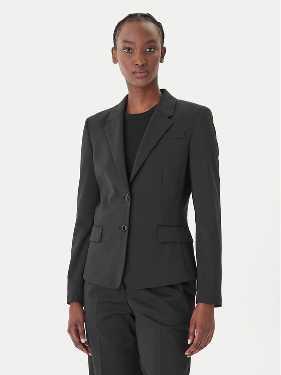 HUGO Švarkas · Juoda · Slim Fit