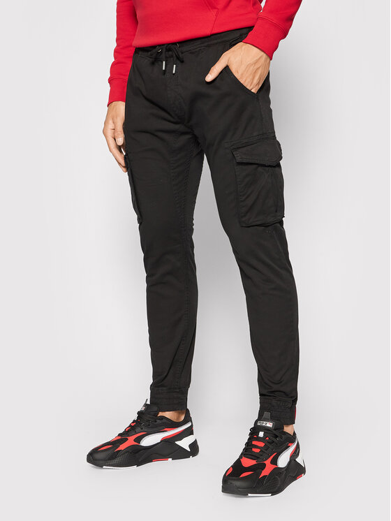 Alpha Industries Jogger kelnės · Juoda · Regular Fit