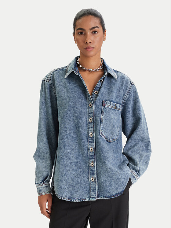 Patrizia Pepe džinsiniai marškiniai  · Mėlyna