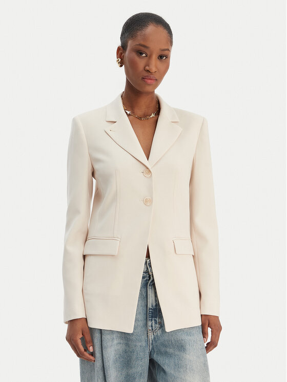 Patrizia Pepe Švarkas · Écru · Regular Fit