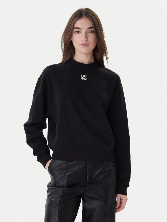 HUGO Džemperis · Juoda · Relaxed Fit