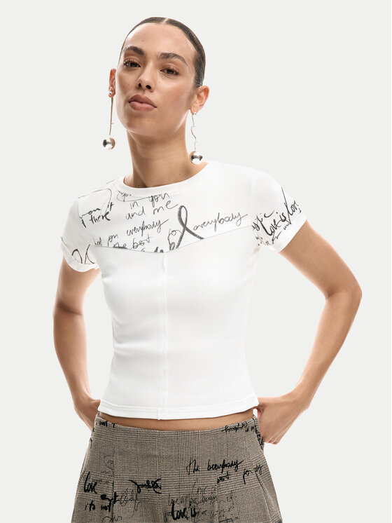 Desigual Marškinėliai · Écru