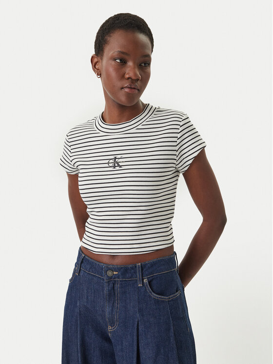 Calvin Klein Jeans Marškinėliai · Juoda