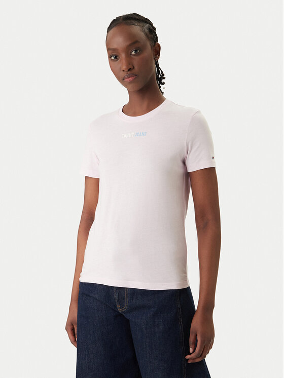 Tommy Jeans Marškinėliai · Rožinė