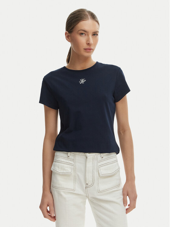 Tommy Hilfiger Marškinėliai · Tamsiai mėlyna