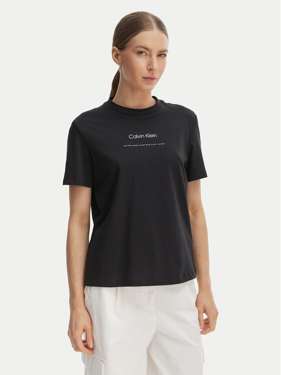 Calvin Klein Jeans Marškinėliai · Juoda