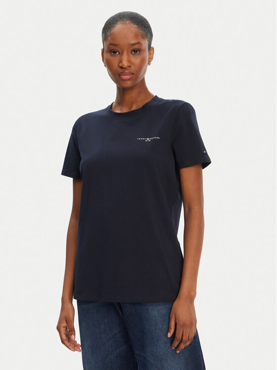 Tommy Hilfiger Marškinėliai · Tamsiai mėlyna