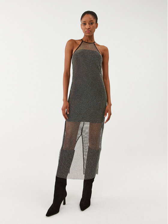 Patrizia Pepe Kokteilinė suknelė · Juoda · Midi